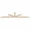 Ekena Millwork Saratoga Smooth Timber Gable Bracket, Douglas Fir, 84"W x 21"H x 1 1/2"D x 3 1/2"F, 6/12 Pitch GBW084X21X0204SAR00SDF - alternate 2